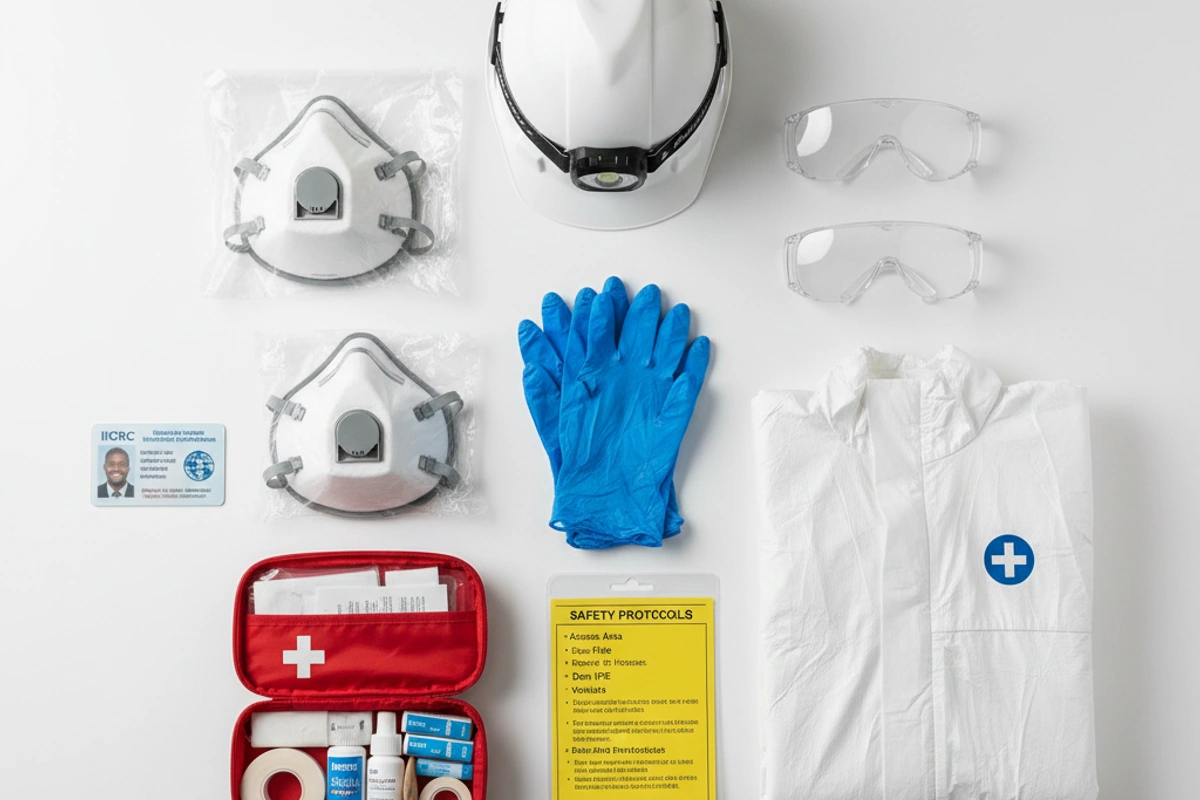 Professional safety equipment and protective gear for restoration work